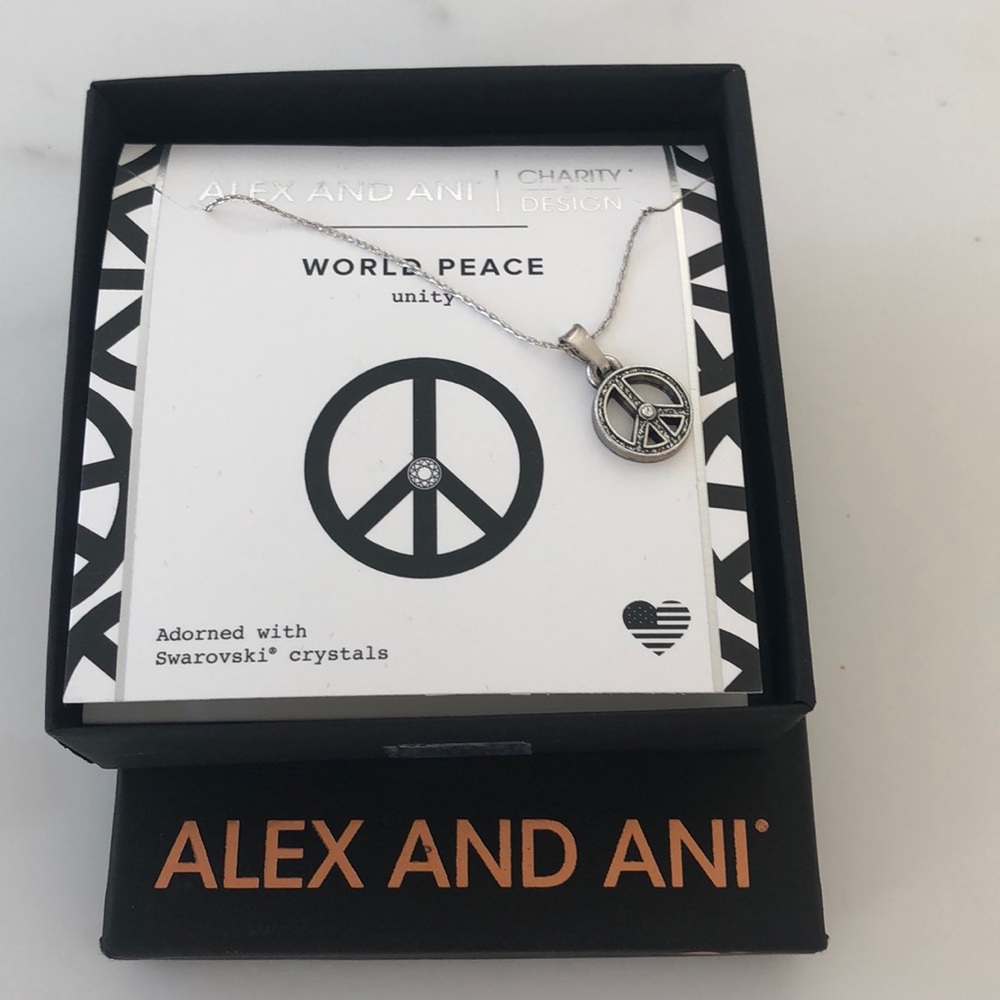 NWT Alex and Ani Peace necklace